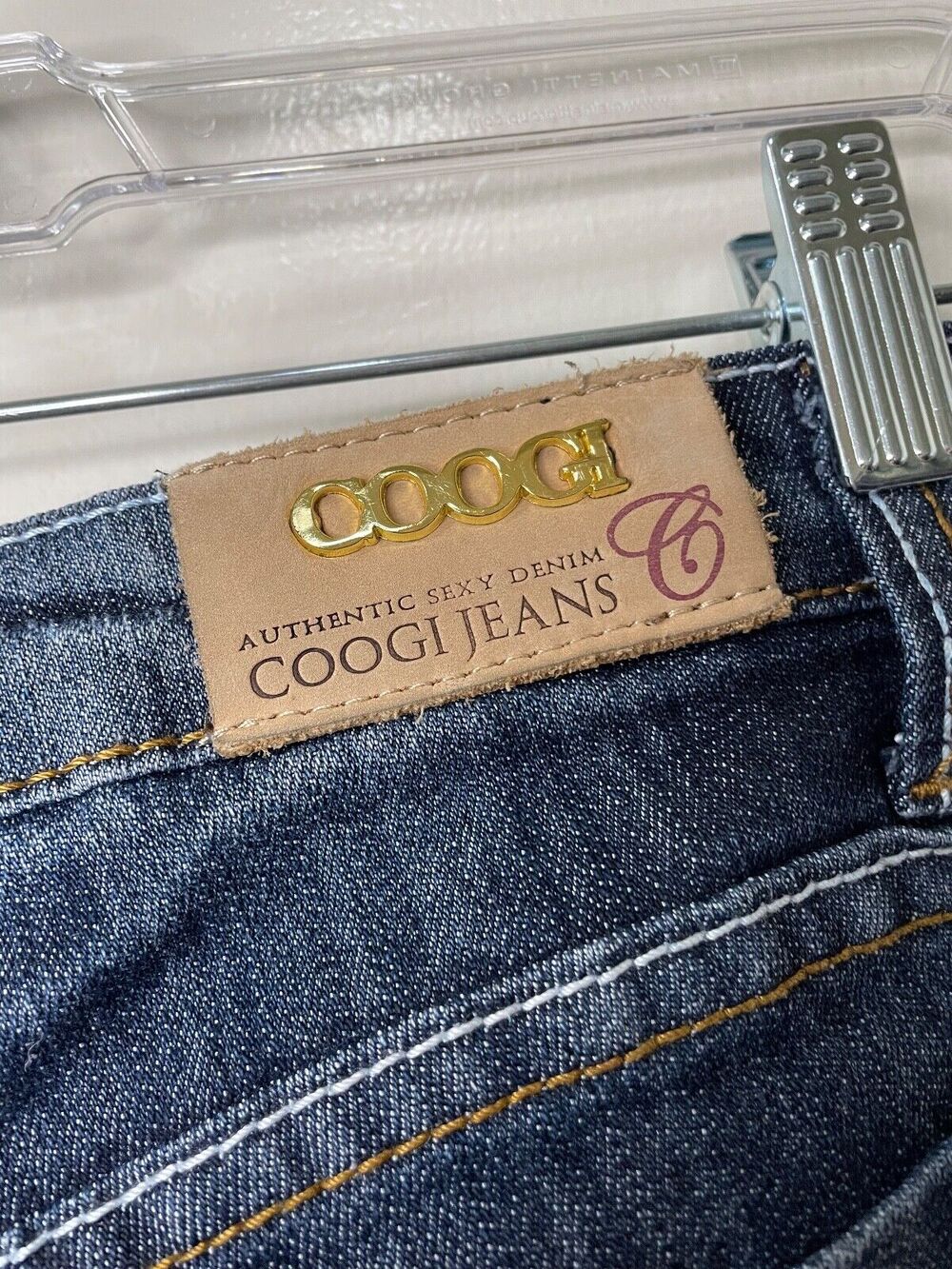 Coogi Authentic Sexy Denim Bermuda Jeans Pre-owned 98% Cotton Size 11/12